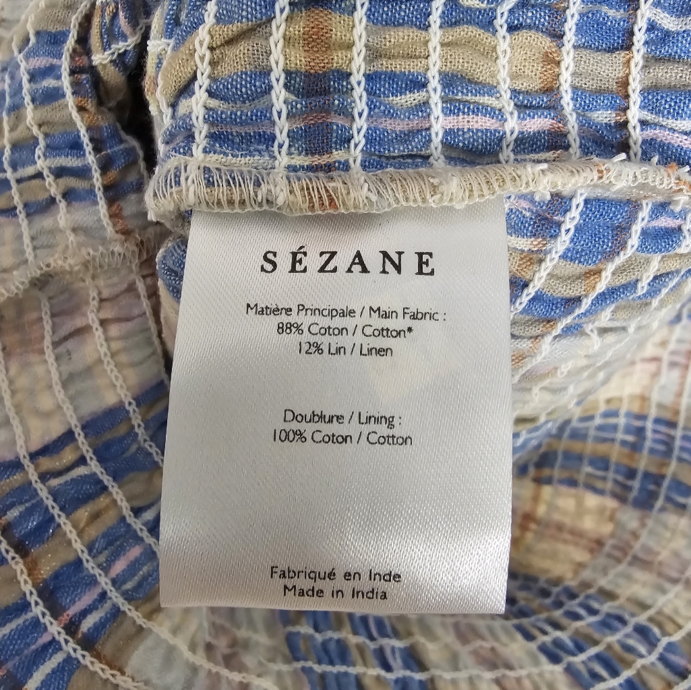 Sezane Olga Dress Check New With Tags Size 34 US 0 - Picture 8 of 9